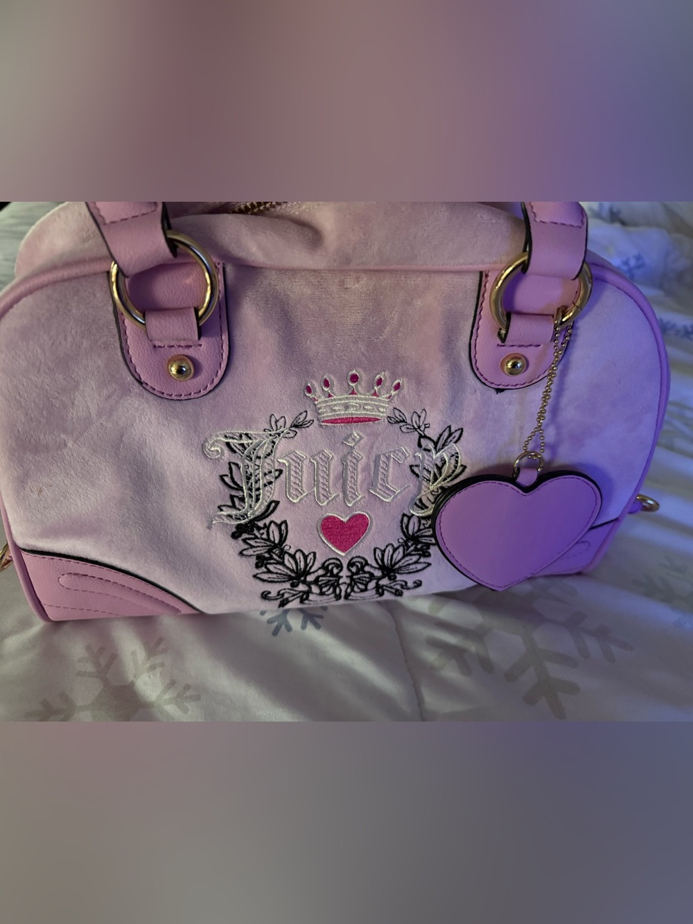 Juicy Couture Heritage Bowler “Fondant Pink” Handbag - Picture 2 of 4